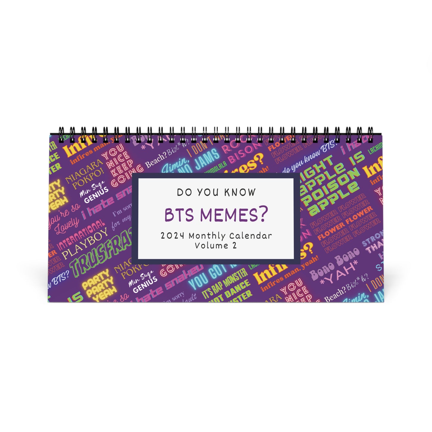 BTS Desk Calendar Vol 2 | 2024 Desk Calendar | BTS army gifts | Kpop Calendar | Kpop desk accessories