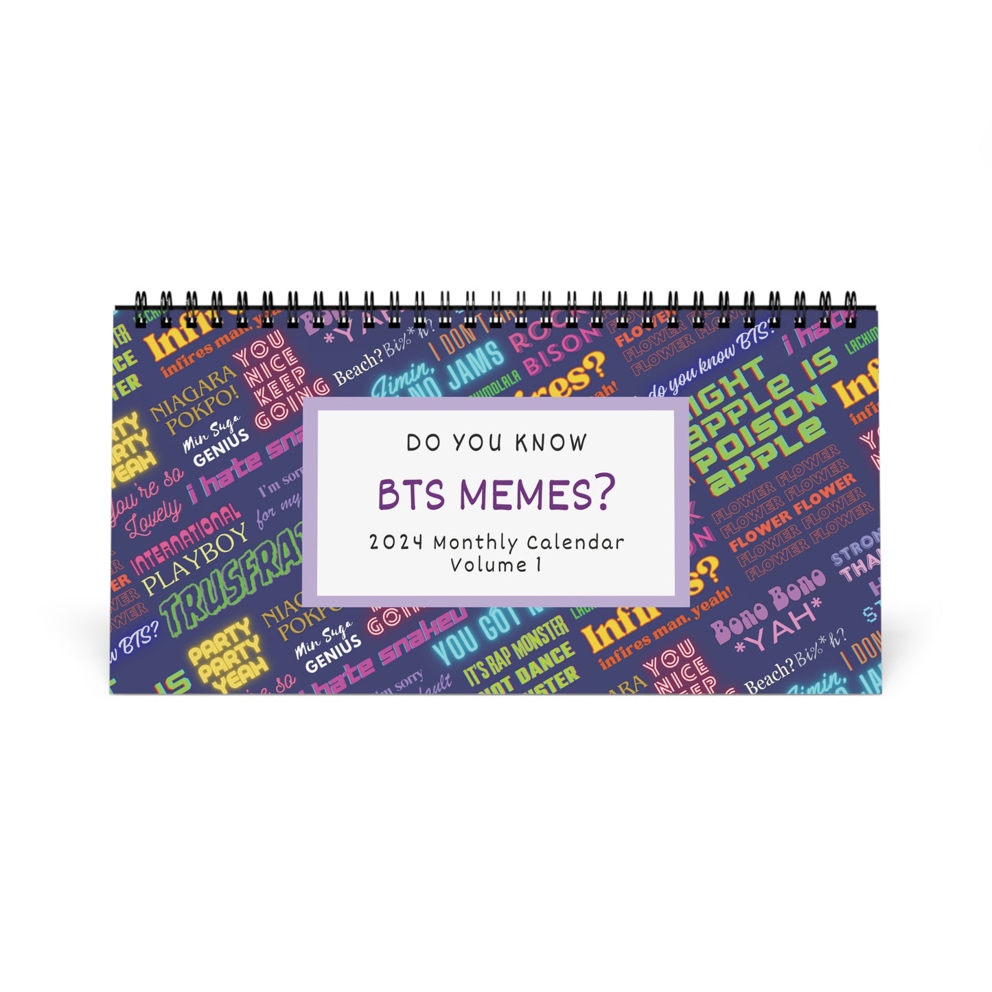 BTS Desk Calendar | 2024 Desk Calendar | BTS army gifts | Kpop Calendar | Kpop desk accessories | Volume 1