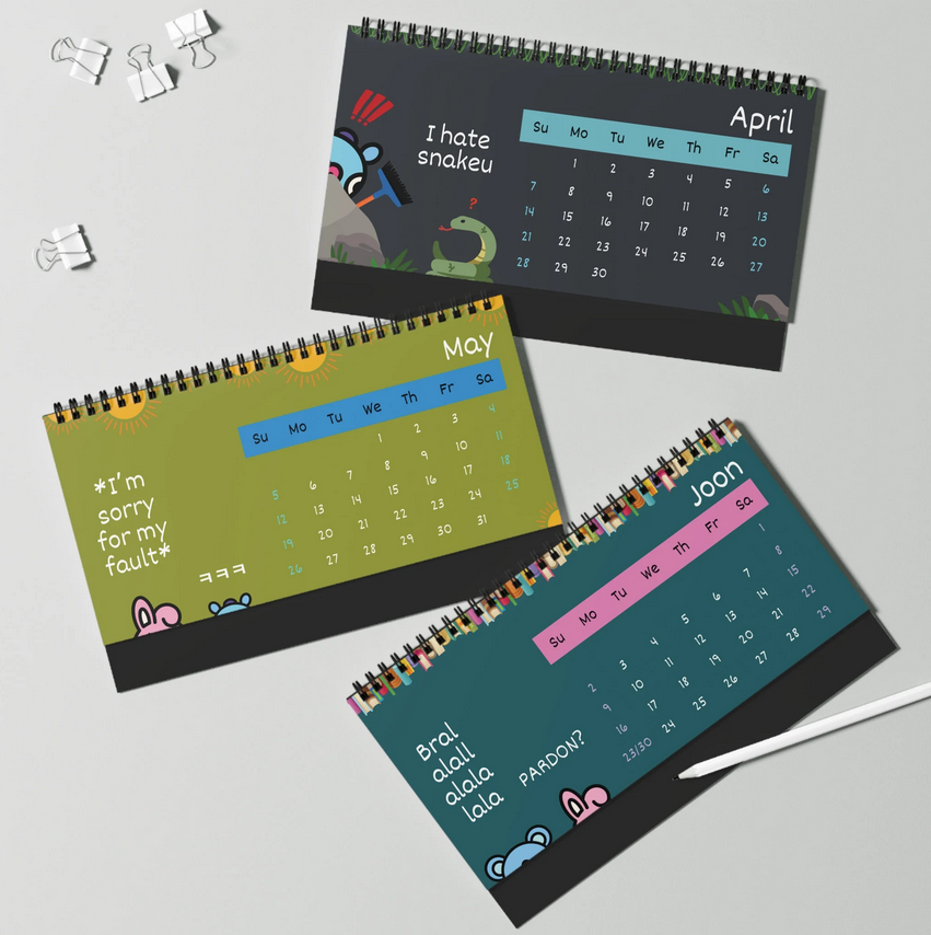 BTS Desk Calendar | 2024 Desk Calendar | BTS army gifts | Kpop Calendar | Kpop desk accessories | Volume 1