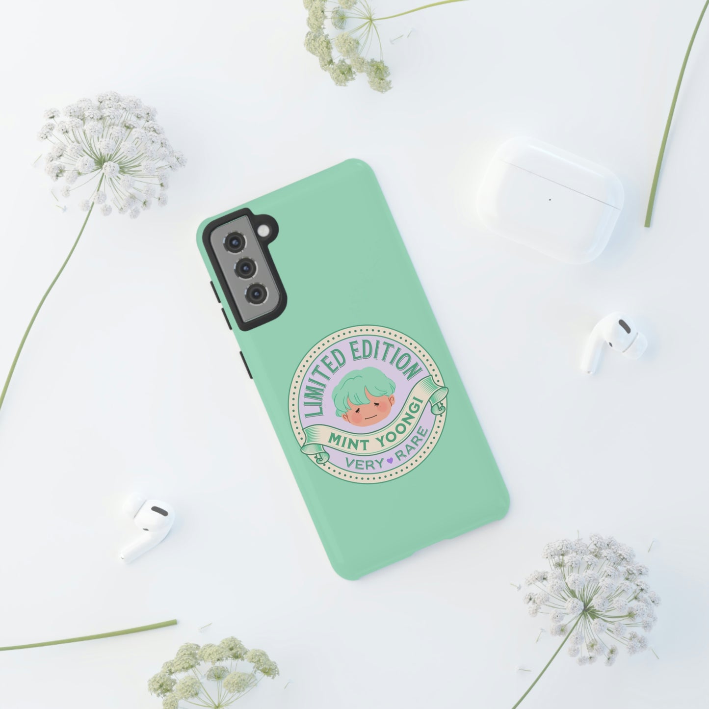 BTS Phone Case | BTS Suga Mint Yoongi | bts aesthetic phone case | bts inspired