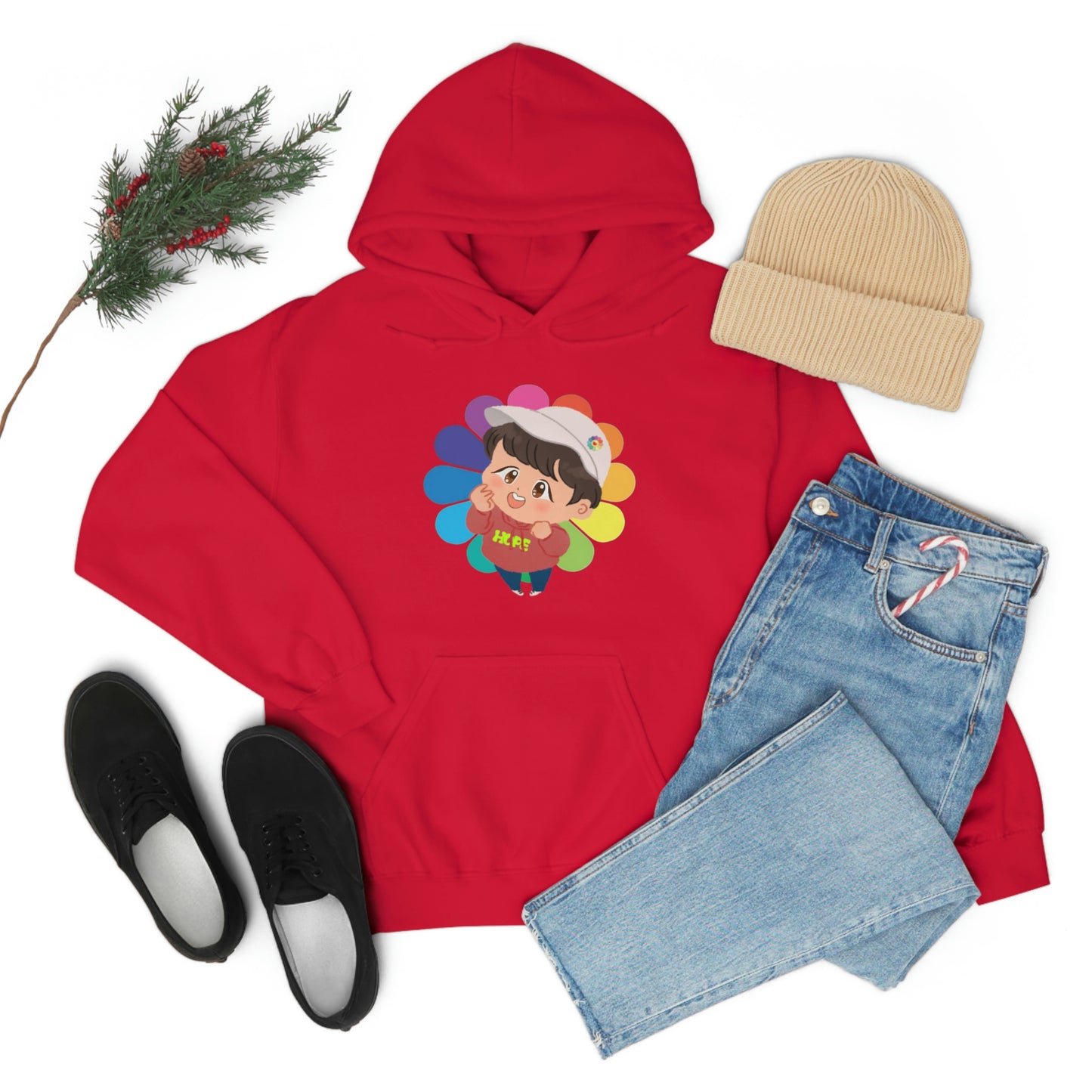 BTS Hooded Sweatshirt | BTS JHope Hobi | bts aesthetic shirt | anime cartoon | bts clothes | bts inspired