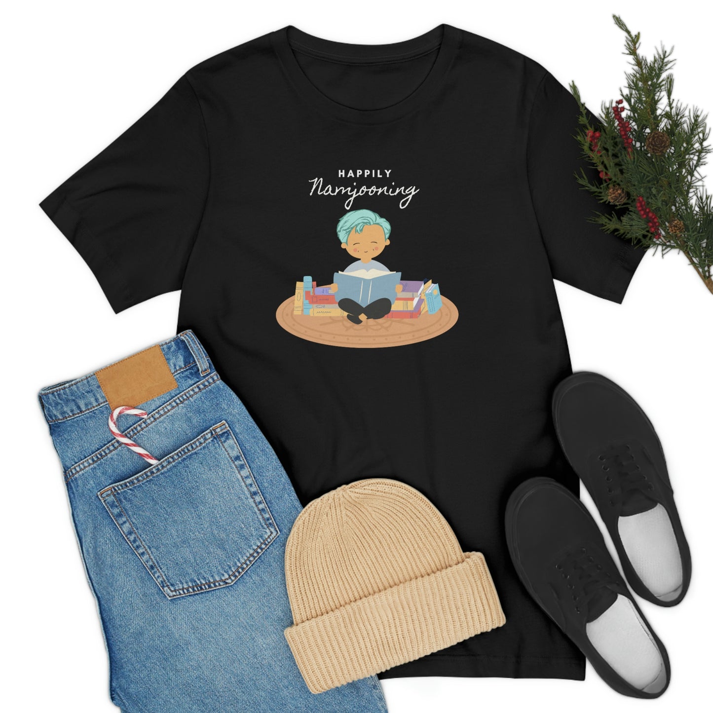 BTS Shirt | BTS Merch (unofficial) RM Namjoon Happily Namjooning | bts cartoon | bts clothes | bts inspired