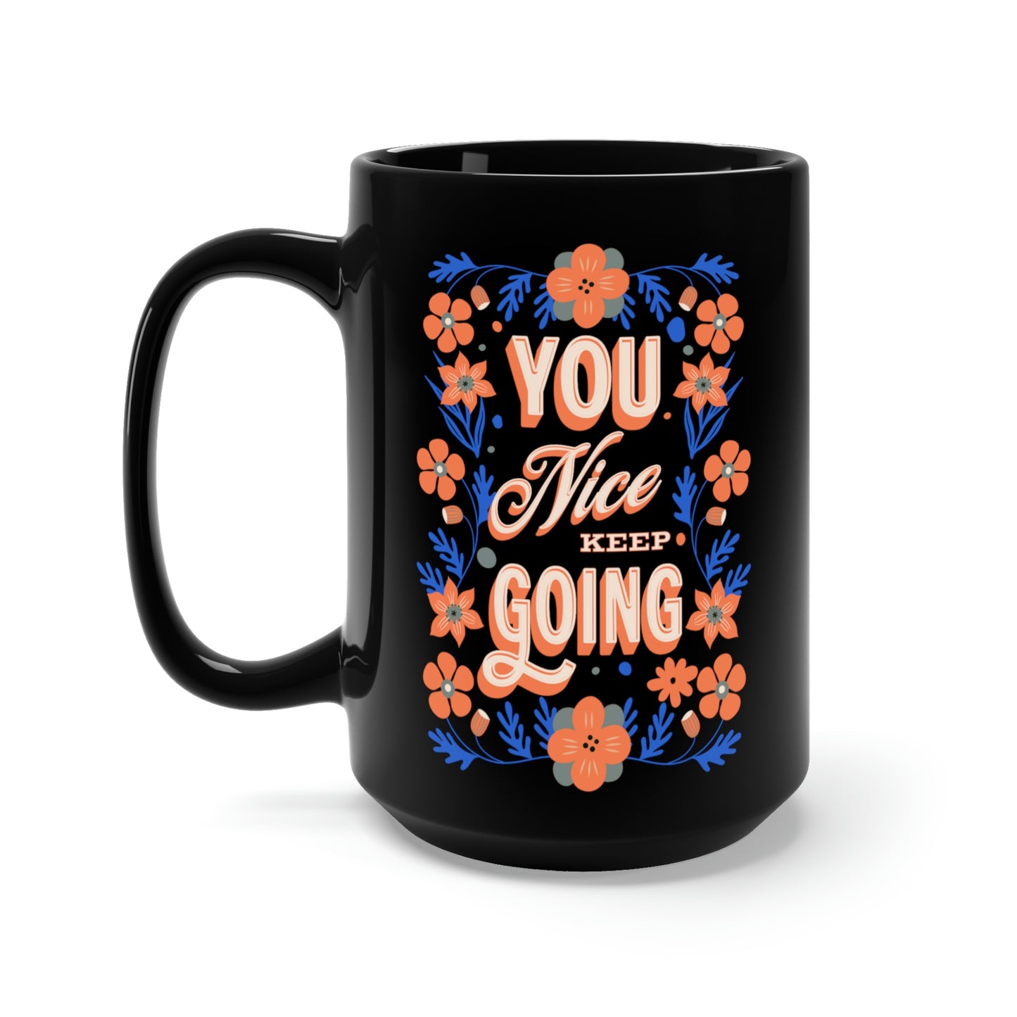 BTS mug Park Jimin You Nice Keep Going 15 Oz Black Mug