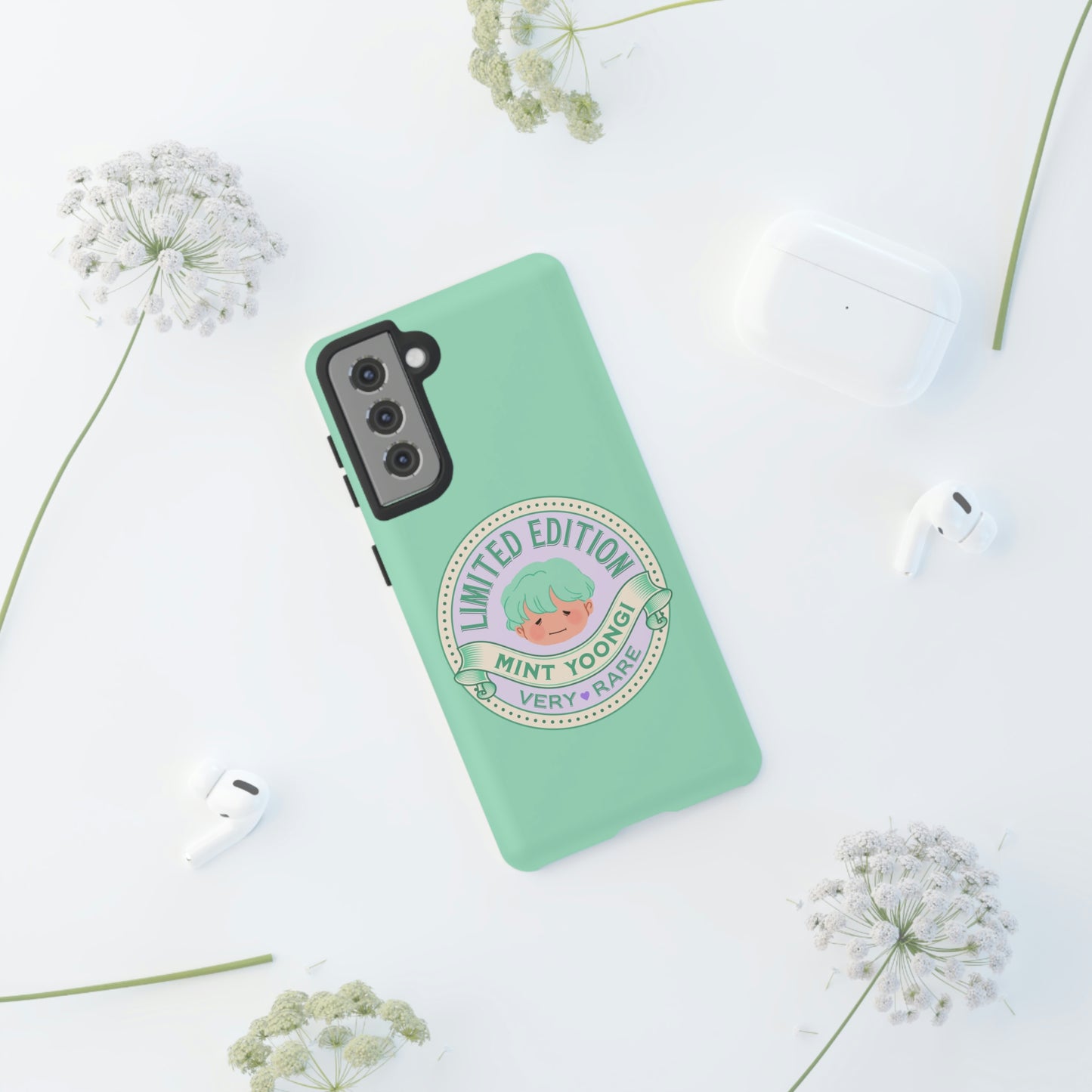 BTS Phone Case | BTS Suga Mint Yoongi | bts aesthetic phone case | bts inspired