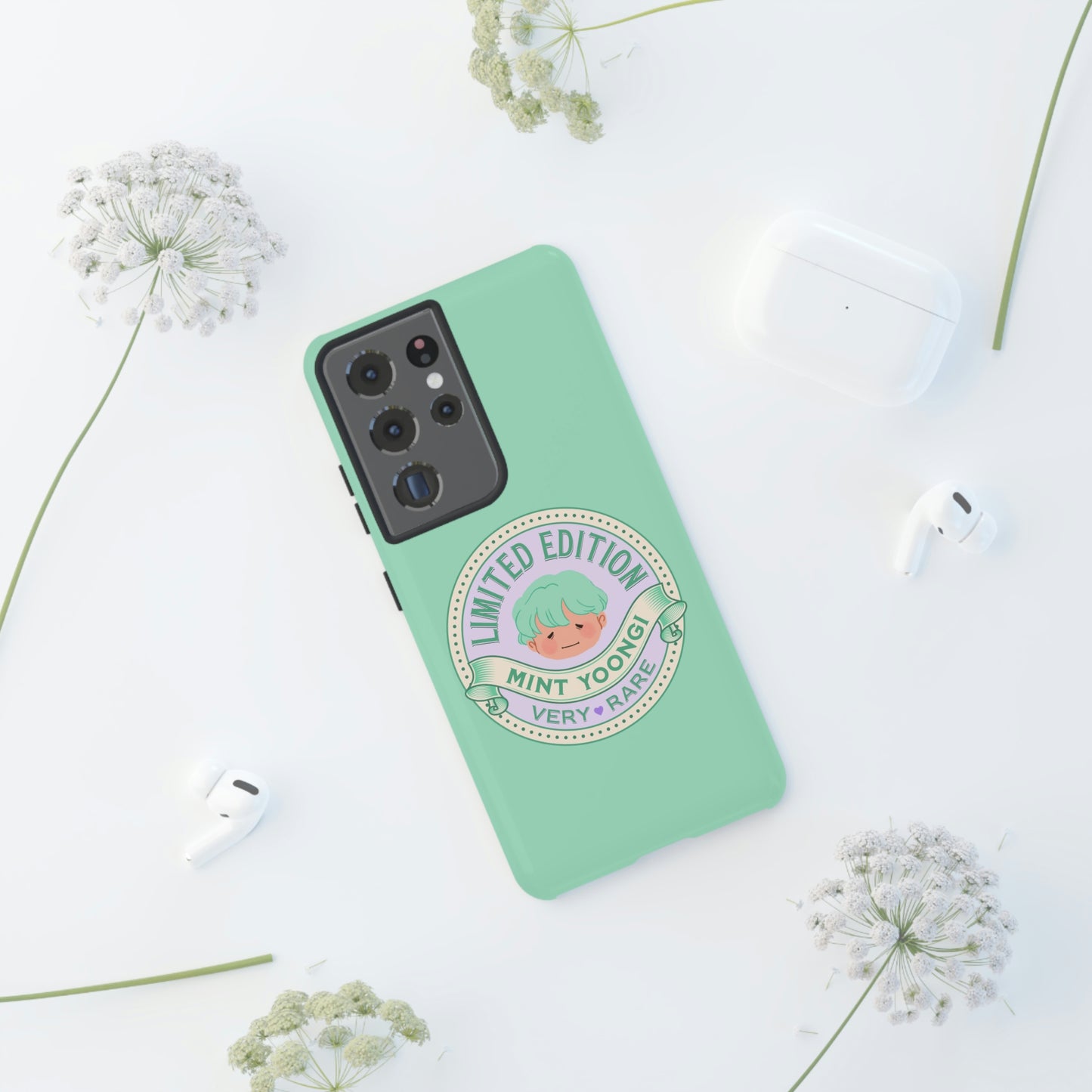 BTS Phone Case | BTS Suga Mint Yoongi | bts aesthetic phone case | bts inspired