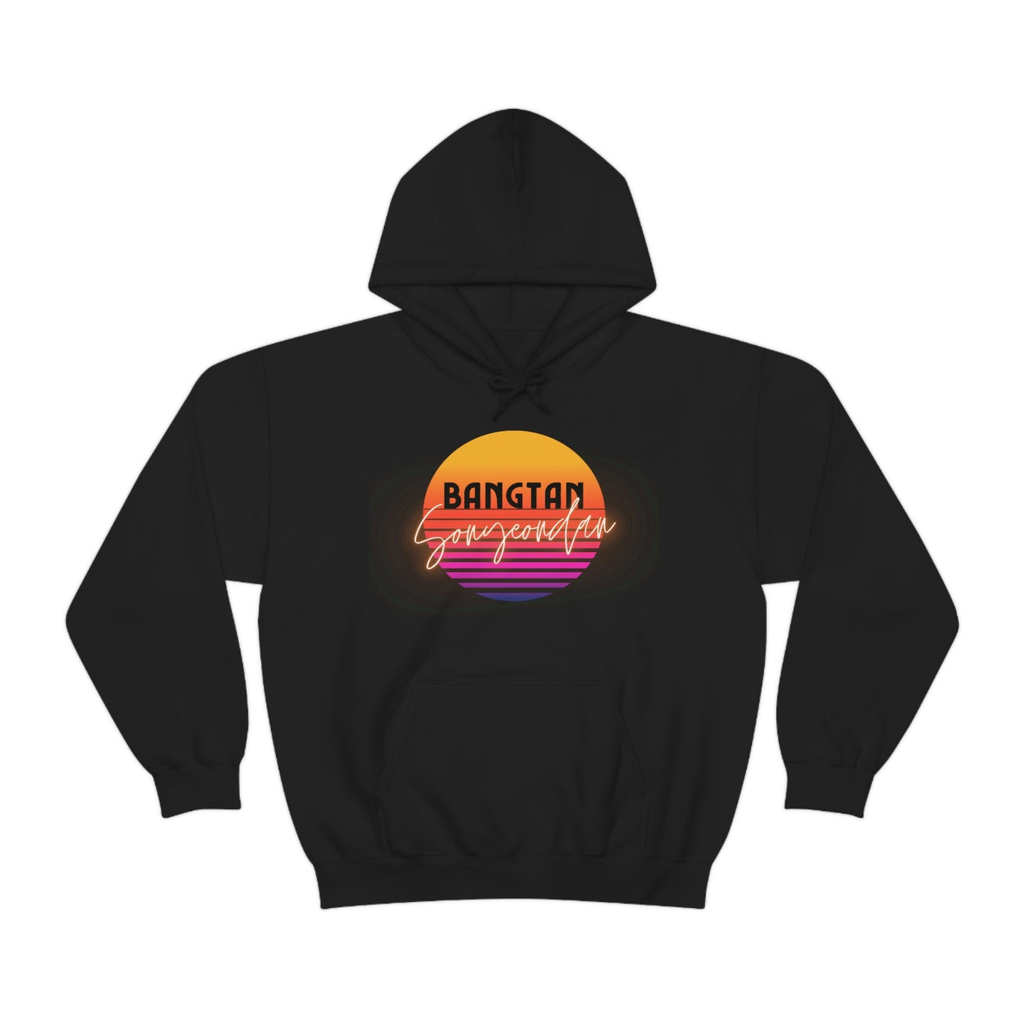 BTS Hooded Sweatshirt | 1980's Bangtan | ot7 | bts aesthetic crewneck | bts 80's retro | bts inspired