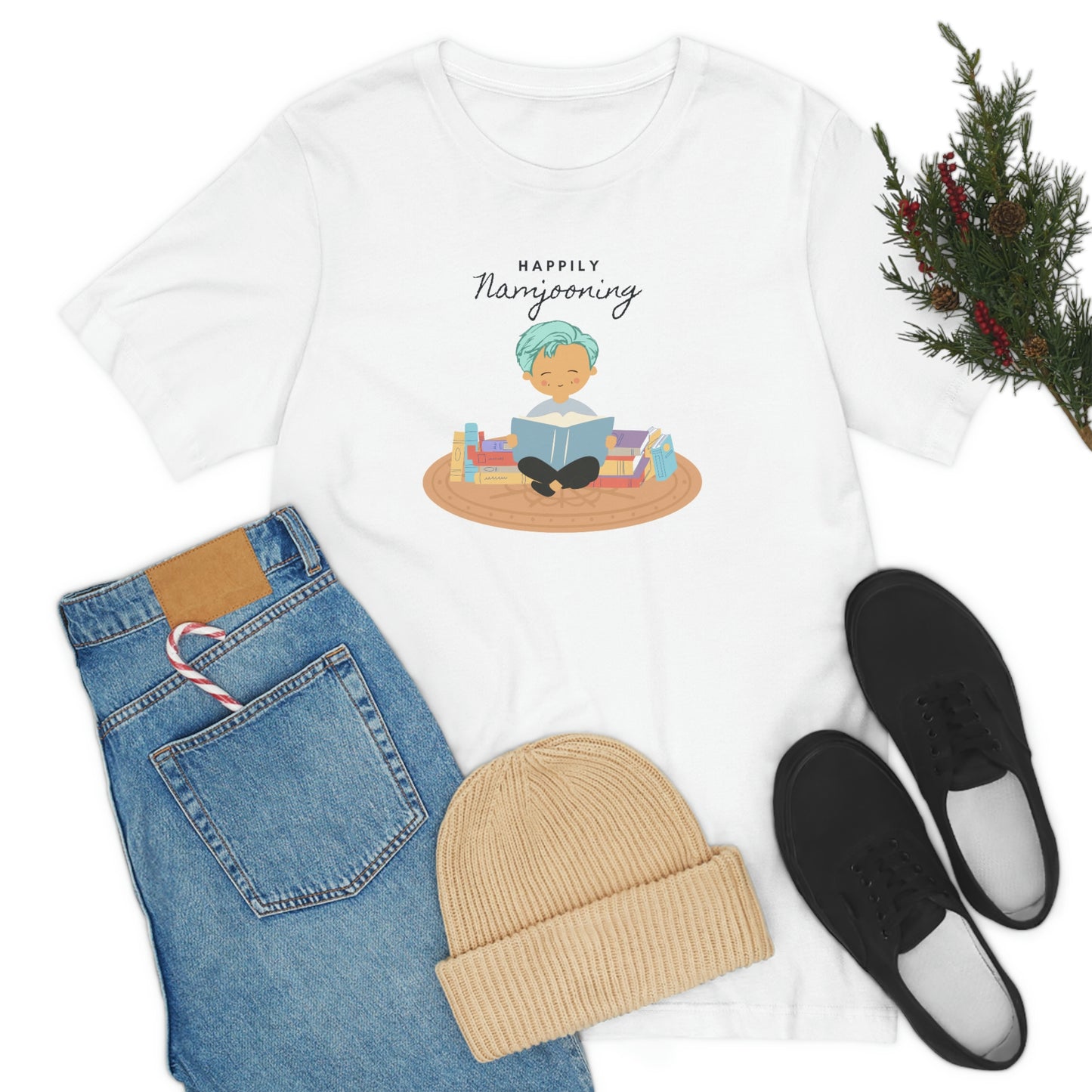 BTS Shirt | BTS Merch (unofficial) RM Namjoon Happily Namjooning | bts cartoon | bts clothes | bts inspired