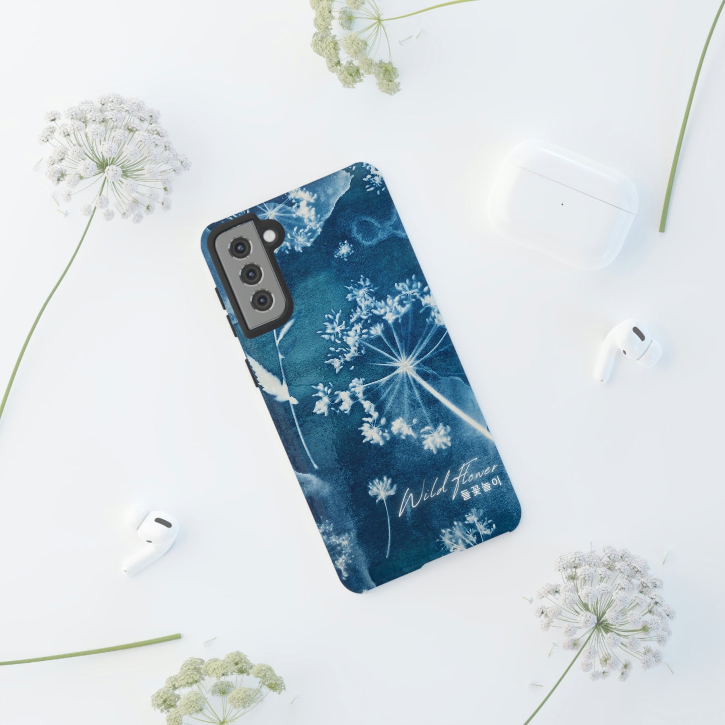 Wild Flower Indigo Phone Case | BTS Merch (unofficial) | Kim Namjoon | bts aesthetic phone case | bts inspired