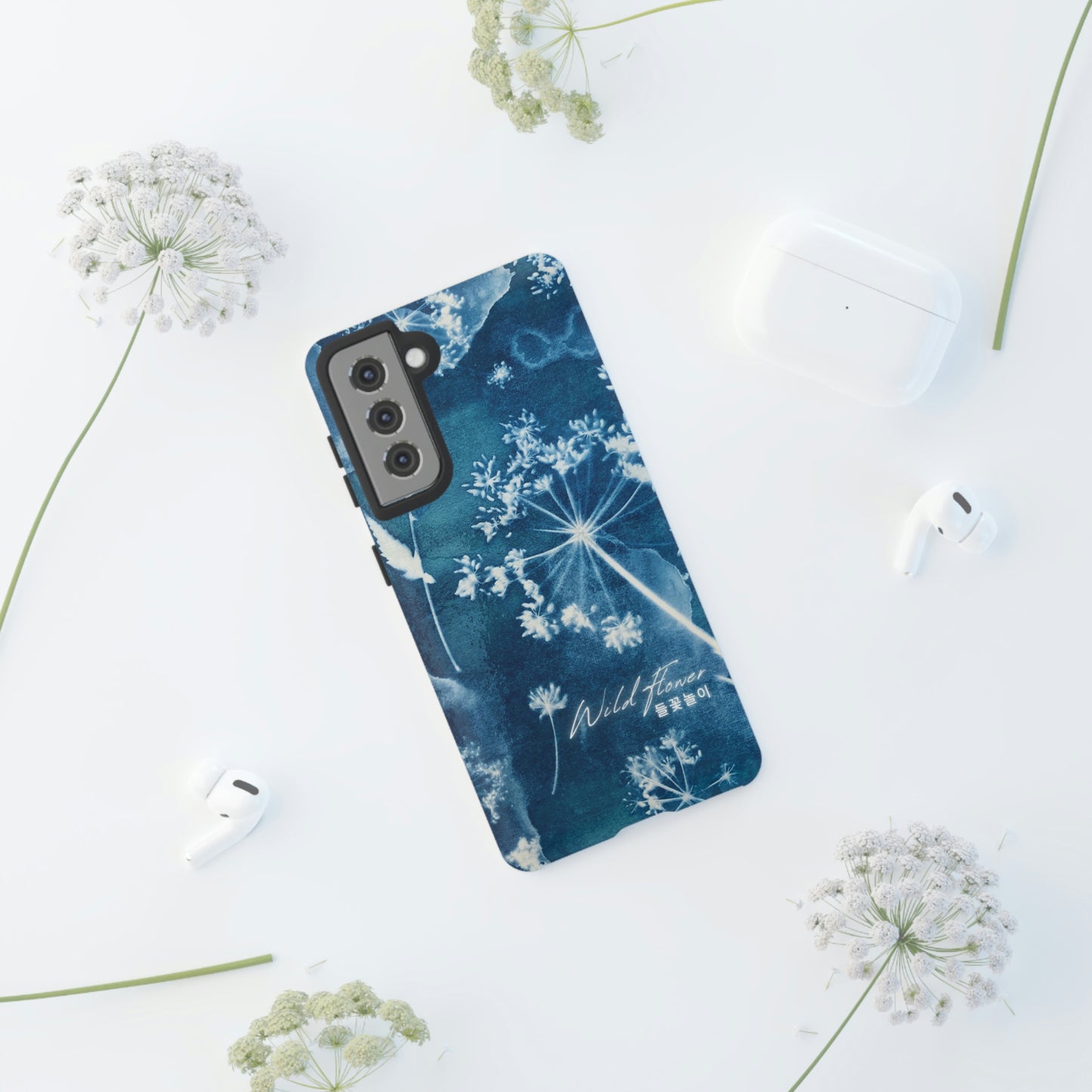 Wild Flower Indigo Phone Case | BTS Merch (unofficial) | Kim Namjoon | bts aesthetic phone case | bts inspired