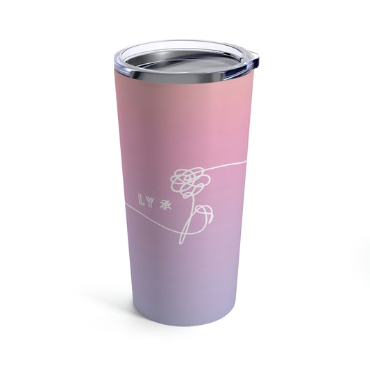 Love Yourself Her Tumbler | BTS Coffee Tea Drinkware | Bangtan Army Decor Accessories Tumbler 20oz