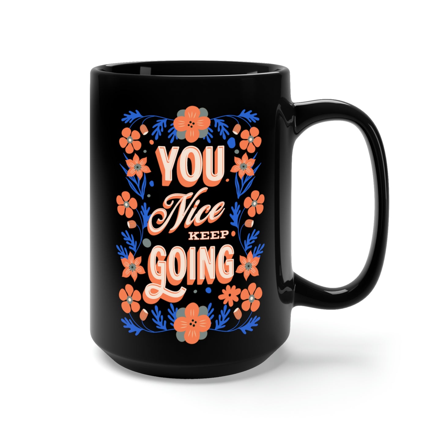 BTS mug Park Jimin You Nice Keep Going 15 Oz Black Mug