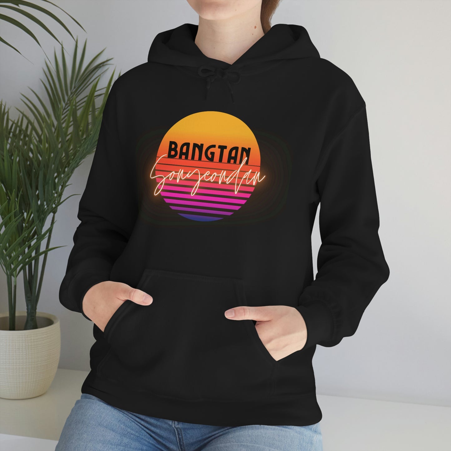 BTS Hooded Sweatshirt | 1980's Bangtan | ot7 | bts aesthetic crewneck | bts 80's retro | bts inspired