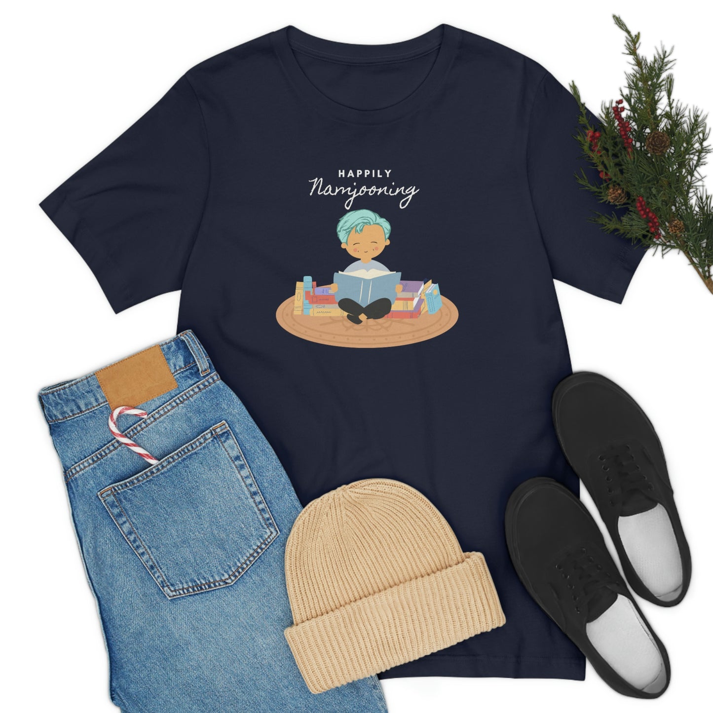 BTS Shirt | BTS Merch (unofficial) RM Namjoon Happily Namjooning | bts cartoon | bts clothes | bts inspired