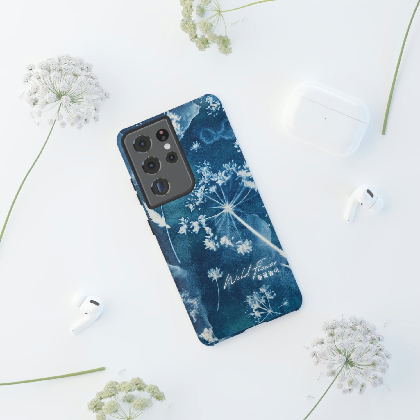 Wild Flower Indigo Phone Case | BTS Merch (unofficial) | Kim Namjoon | bts aesthetic phone case | bts inspired