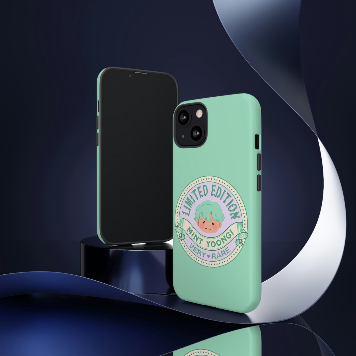 BTS Phone Case | BTS Suga Mint Yoongi | bts aesthetic phone case | bts inspired