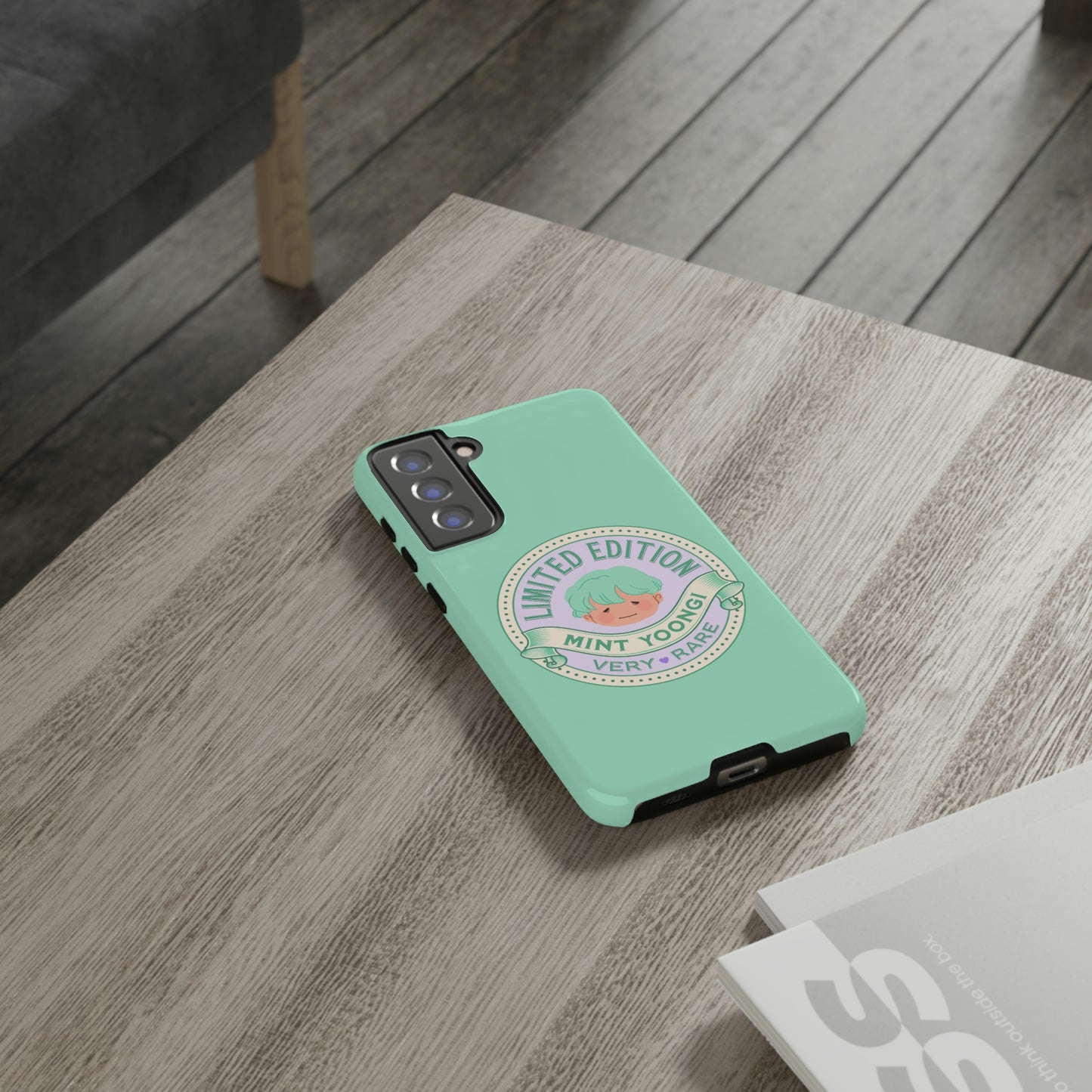 BTS Phone Case | BTS Suga Mint Yoongi | bts aesthetic phone case | bts inspired