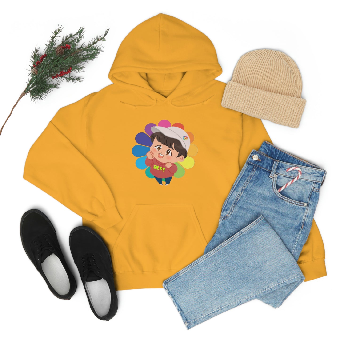 BTS Hooded Sweatshirt | BTS JHope Hobi | bts aesthetic shirt | anime cartoon | bts clothes | bts inspired