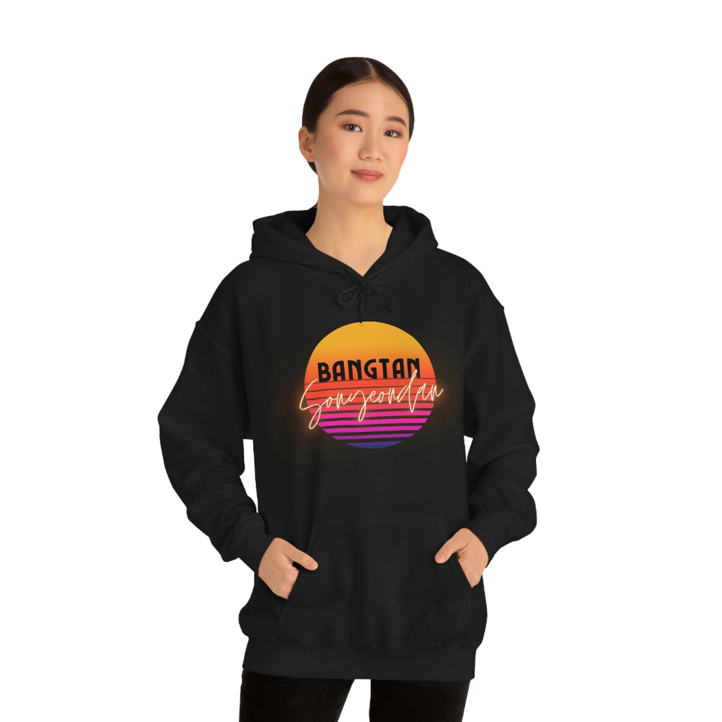 BTS Hooded Sweatshirt | 1980's Bangtan | ot7 | bts aesthetic crewneck | bts 80's retro | bts inspired